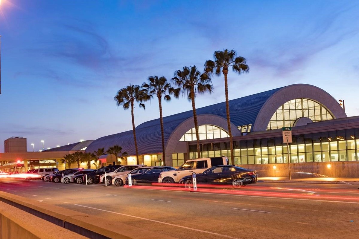 John Wayne Airport terminal in Orange County